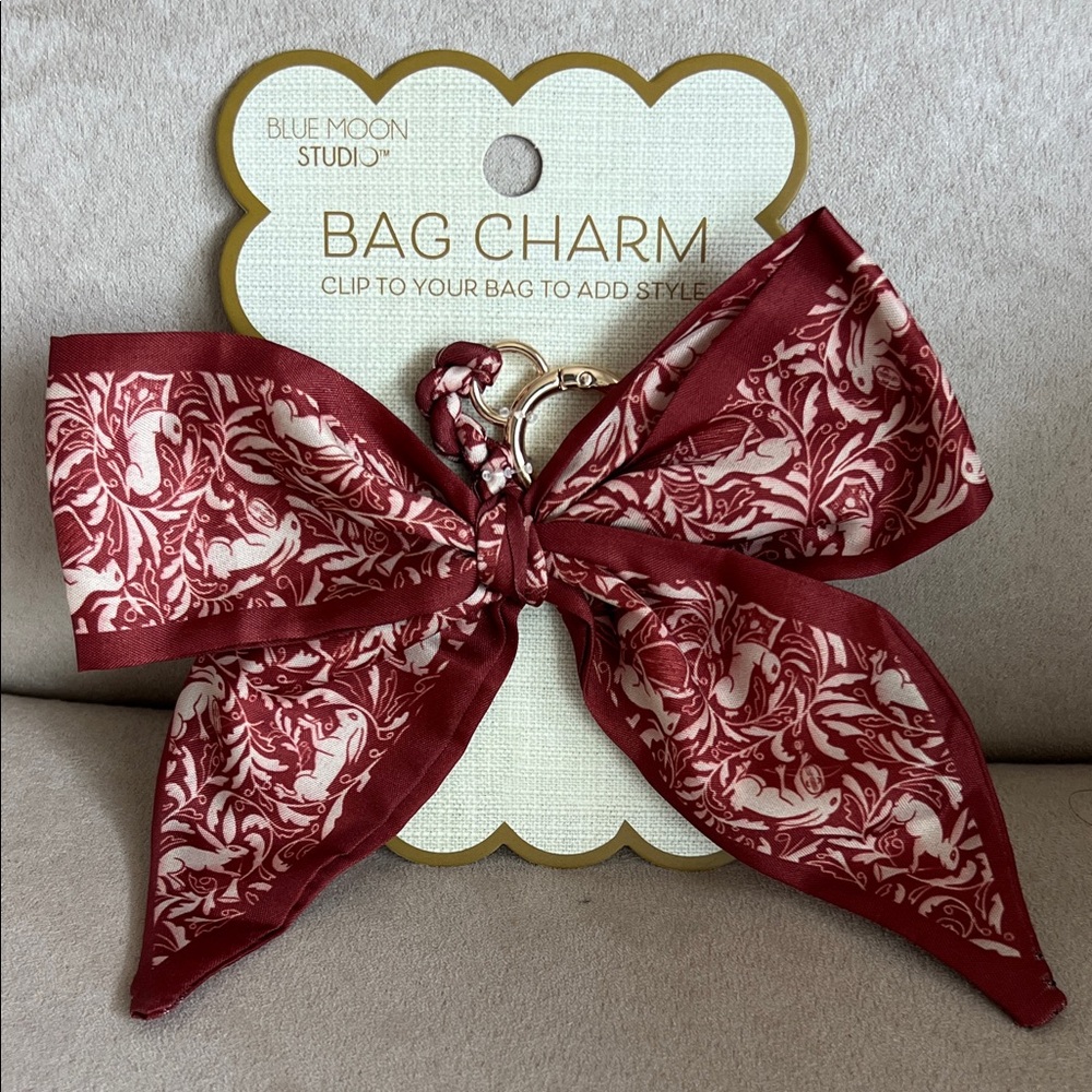 NEW Blue Moon Studio Bow Bag Charm